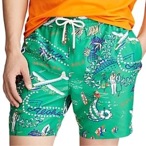 Polo Ralph Lauren Tropical Green Swim Shorts